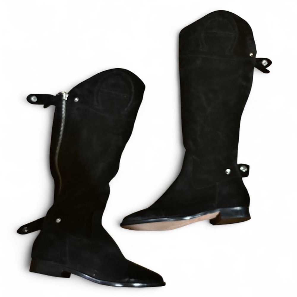 Etienne Aigner Black Heeled Boots
